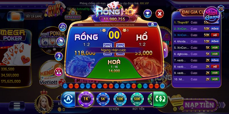 Rồng hổ Rikvip: Tựa game cá cược hàng đầu 2026 6 Chiến thuật cược thông minh trong game rồng hổ